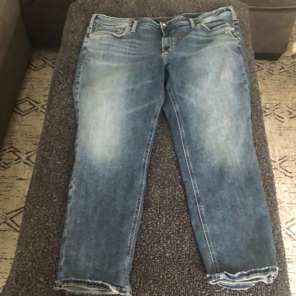 Silver Jeans Company size 22 cropped jeans